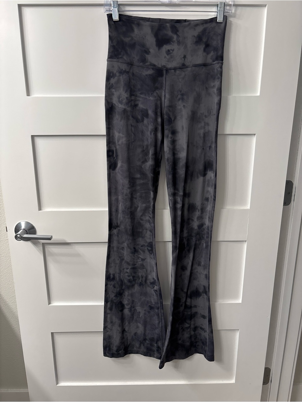 lululemon athletica Black Tie-Dye Flare Leggings